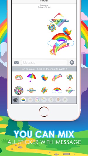 Rainbow Emoji Stickers Keyboard Themes ChatStick(圖3)-速報App