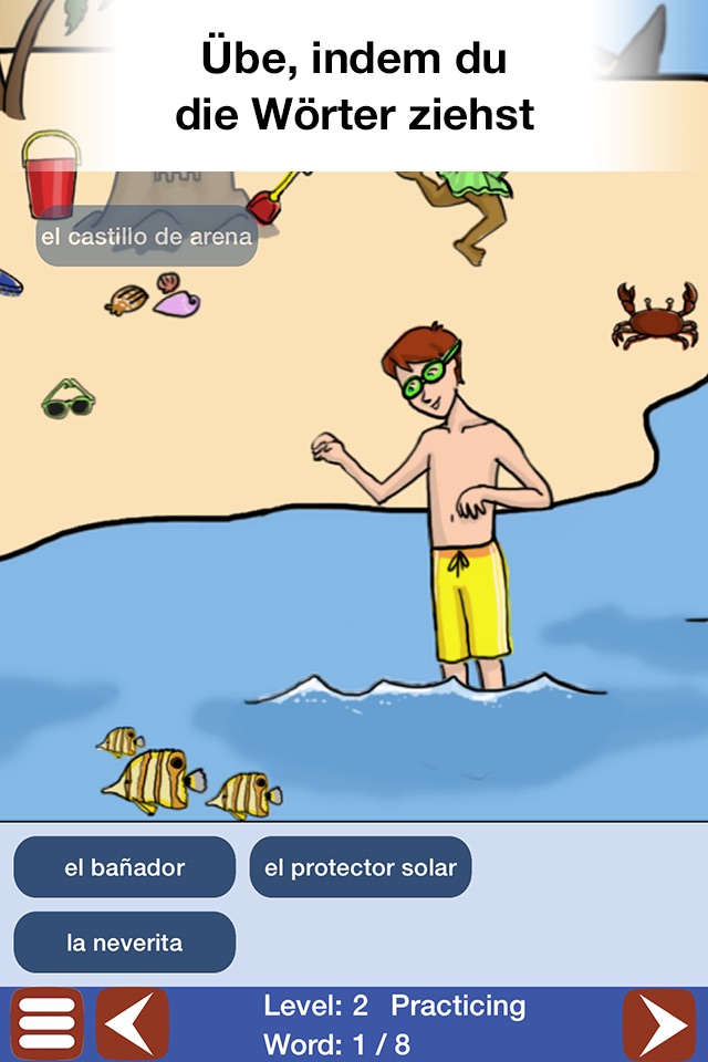 Spanish for Kids: a Learning Story Adventure screenshot 2