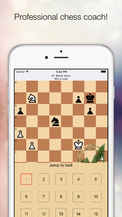 Chess Tactic 2 - interactive chess training puzzle. Part 2