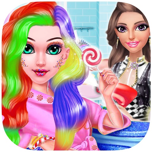 Sweet Candy Make Up Me Salon Game for Girls Icon