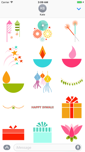Diwali Silhouettes - Contemporary Stickers(圖2)-速報App