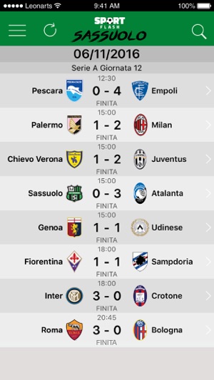 SportFlash Sassuolo(圖3)-速報App