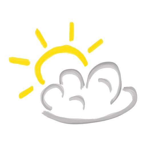 Weather sticker chat - text stickers for iMessage icon