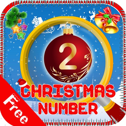 Free Hidden Numbers : Christmas Numbers Icon