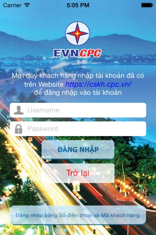 EVNCPC CSKH screenshot 2