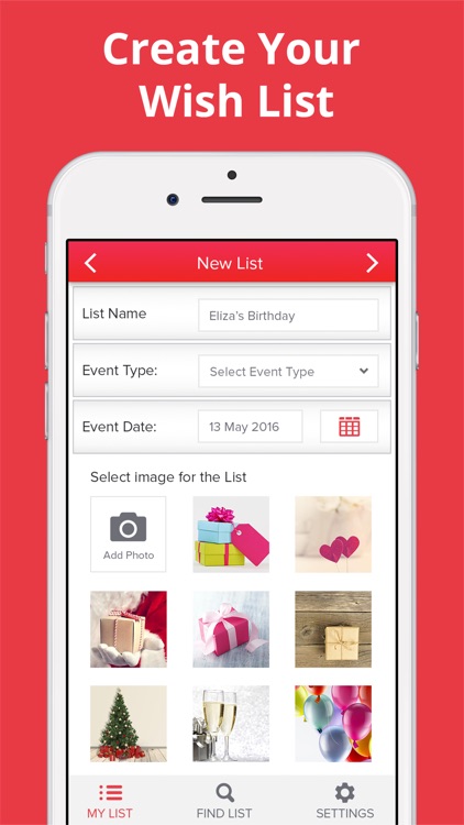 Glist - Gift Wish List Registry App