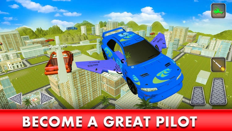 Flying Racing Car Simulator: Futuristic Airplay