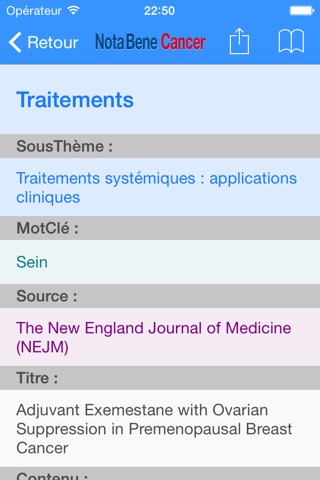 Nota Bene Cancer (scientific articles) screenshot 4