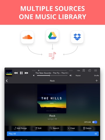 Eddy Cloud Music Player  & Streamer Pro screenshot 2