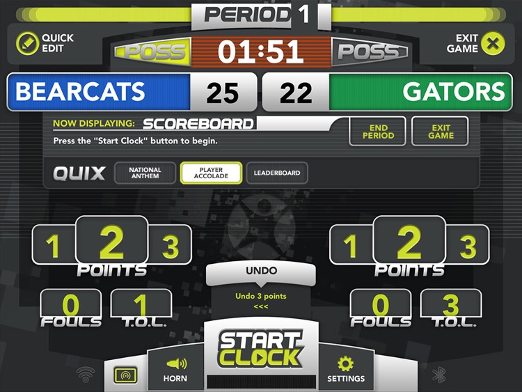 ScoreVision Basketball Scorekeeper