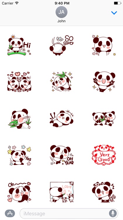 Panda Family Sticker