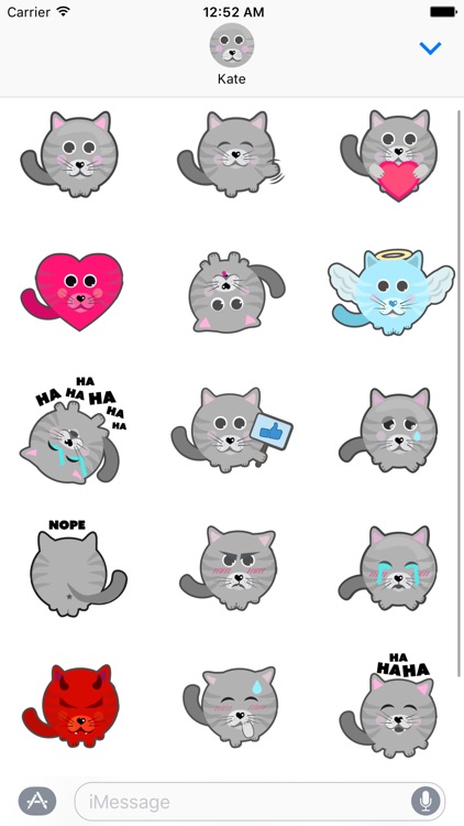 iCat Stickers for iMessage