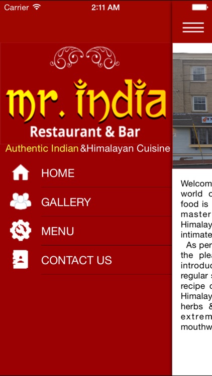 Mr. India Restaurant