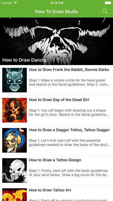 How to cancel & delete How To Draw Skulls - Step By Step Drawing from iphone & ipad 1