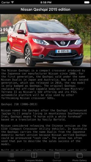 Specs for Nissan Qashqai 2015 edition(圖4)-速報App