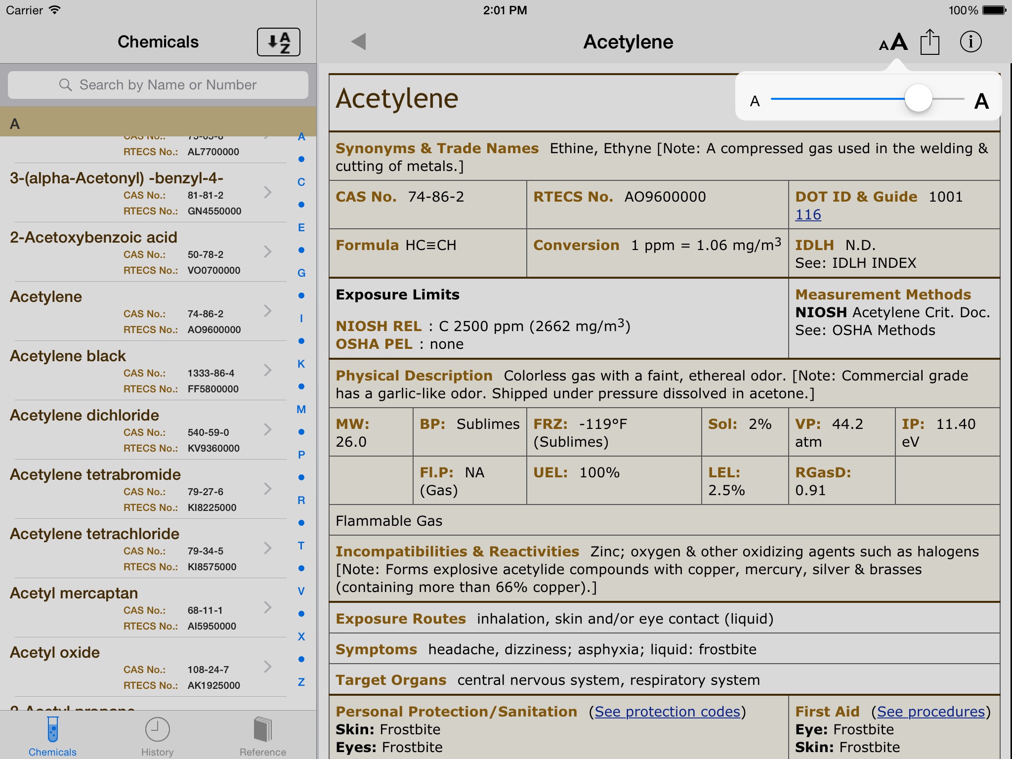 Chemical Hazards Pocket Guide screenshot 3