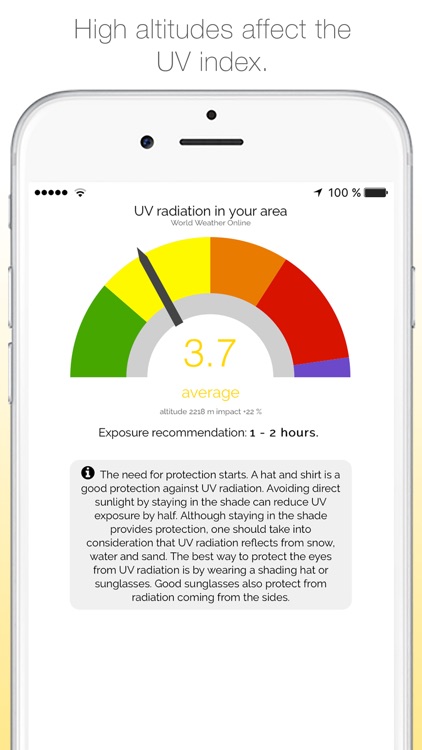 UV radiation now