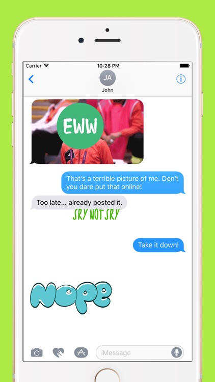 Expressive Words Sticker Pack