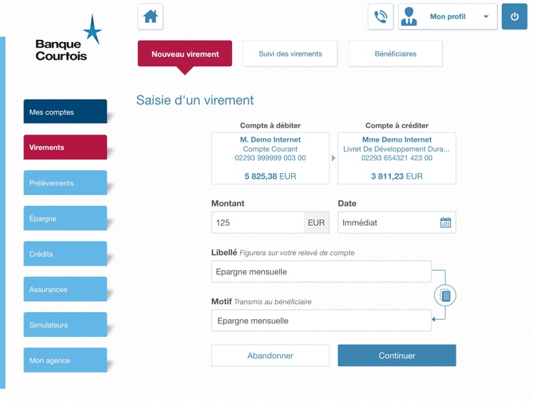 Banque Courtois pour iPad screenshot-3
