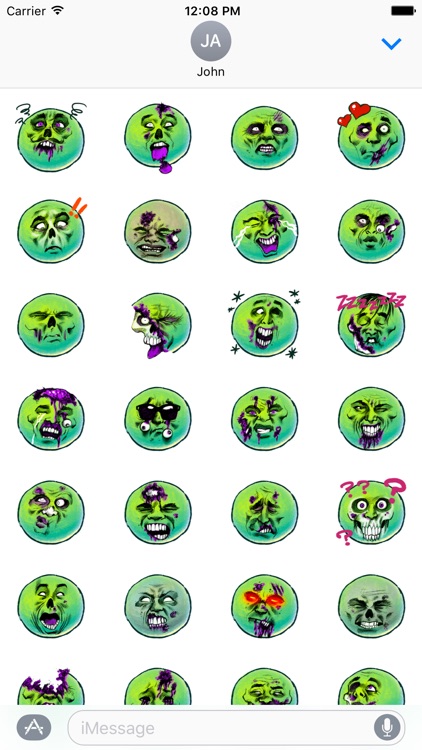 Zombie Halloween Stickers screenshot-4