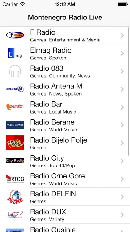 Montenegro Radio Live Player (Montenegrin)