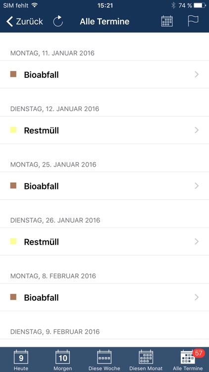 Abfuhrtermine ALBA screenshot-3