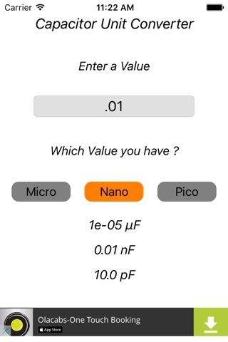 Capacitor Unit Converter screenshot 4