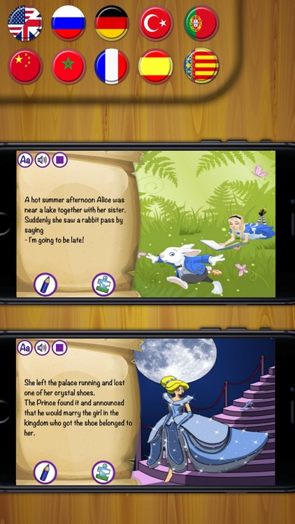 Classic fairy tales - interactive book for kids