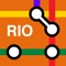 It's the metro app for the 2016 Olympic host city Rio de Janeiro's mass transit sytem