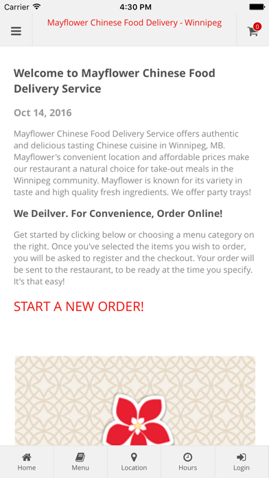 How to cancel & delete Mayflower Chinese Food from iphone & ipad 1