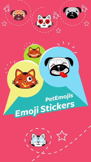 PetEmojis - Express with Awesome Pet face stickers(圖1)-速報App