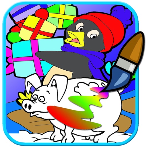 Thomas Pig And Pengiun Paint Coloring Page Game