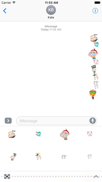 Bye Animated Stickers For iMessage