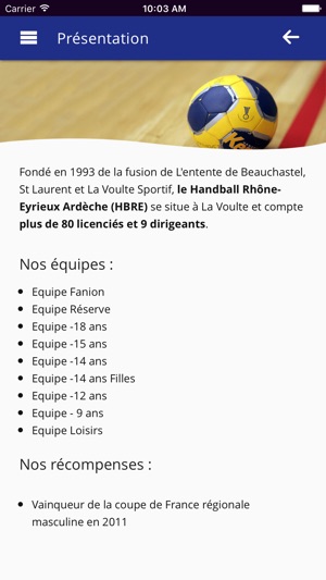 Handball Rhône-Eyrieux Ardèche(圖2)-速報App