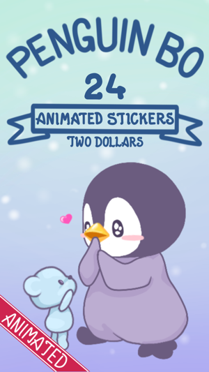 Penguin Bo 2 Animated Bird Stickers for 