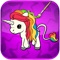 Coloring For Kid Game Unicorn vs Dragon