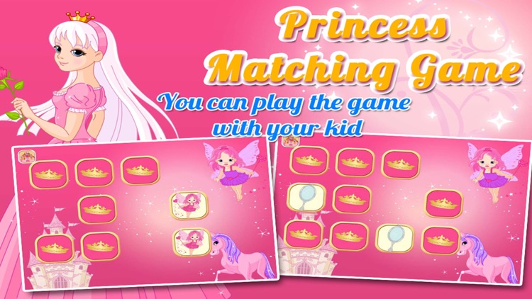 Princess Matching and Learning Game for Kids screenshot-3