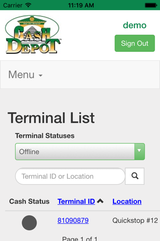 Cash Depot ATM Management screenshot 3