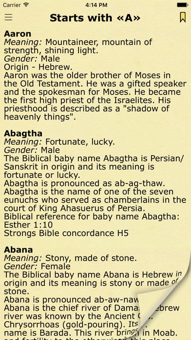biblical names with meaning