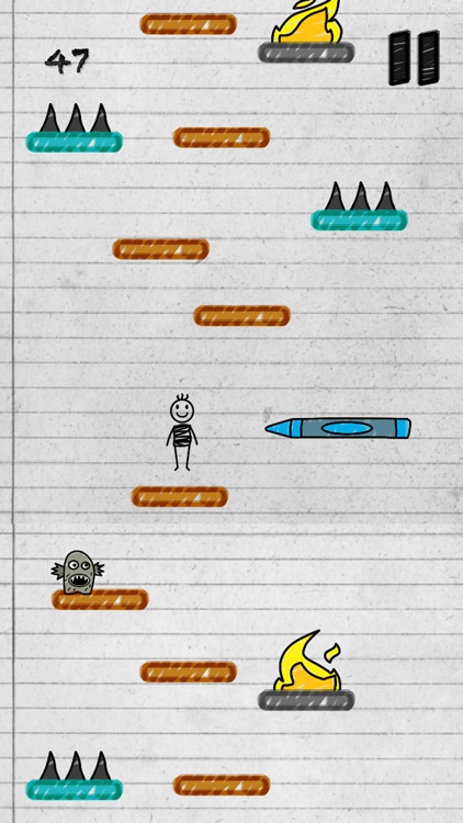 Stick-Man Doodle Danger Draw-ing Kid Jump-ing game