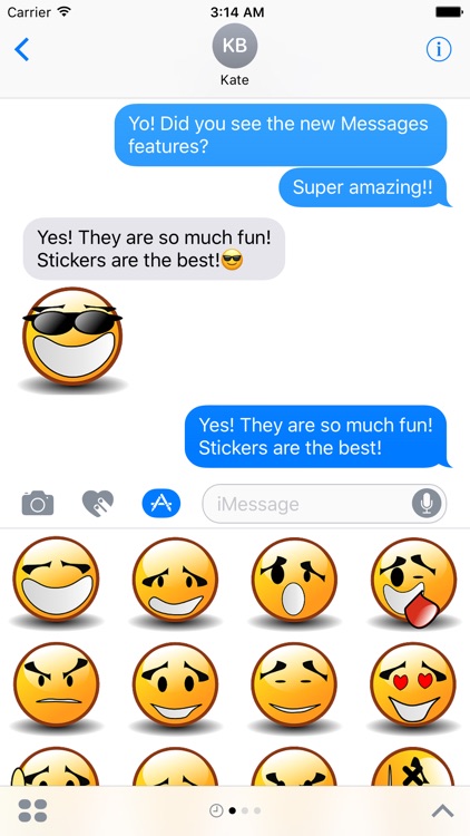 Smiley-Stickers