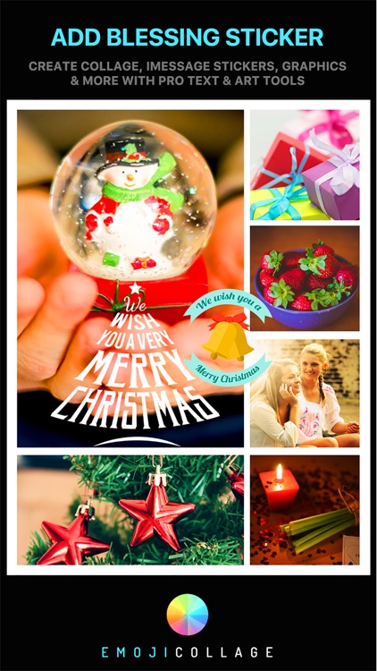 Emoji Collage Pro - Holiday Message Pic Stickers
