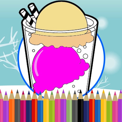 Coloring Book Game Frozen Ice Cream Baby Version iOS App