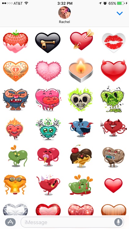 Crazy Heart Stickers