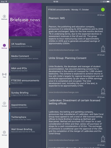 Briefcase - curated news screenshot 4
