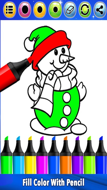 Christmas Coloring Book - Snowman
