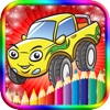 Kids Coloring Book Cute Cars