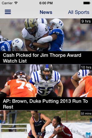 Duke Athletics screenshot 3