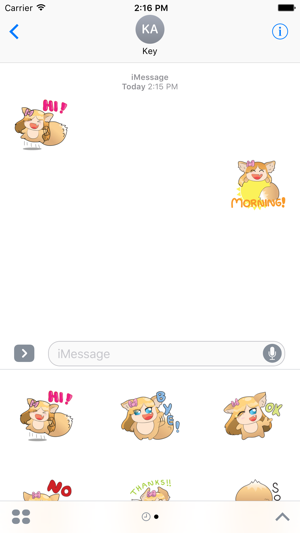 Fox Girl Sticker For iMessages(圖4)-速報App