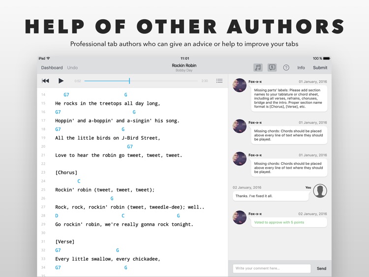 Author - create and edit tabs screenshot-4